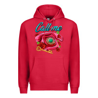 Cardinal call me roses and pink telephone Premium Hoodie - AdoDesignShop