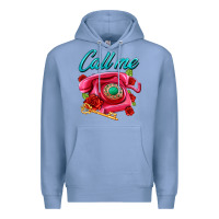 Colony Blue call me roses and pink telephone Premium Hoodie - AdoDesignShop