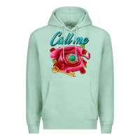 Seafoam call me roses and pink telephone Premium Hoodie - AdoDesignShop