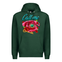 Sports Green call me roses and pink telephone Premium Hoodie - AdoDesignShop