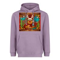 Lavender western christmas reindeer Heavyweight Hoodie - Jasminsmagicworld