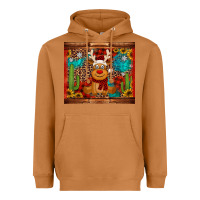 Meerkat western christmas reindeer Heavyweight Hoodie - Jasminsmagicworld