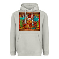 Moon Dust western christmas reindeer Heavyweight Hoodie - Jasminsmagicworld