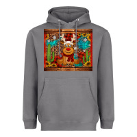 Storm western christmas reindeer Heavyweight Hoodie - Jasminsmagicworld