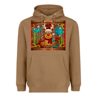 Toasted Coconut western christmas reindeer Heavyweight Hoodie - Jasminsmagicworld