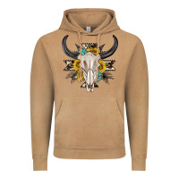 Vintage Camel cow aztec western bull skull Vintage Hoodie - texasbilliewilder