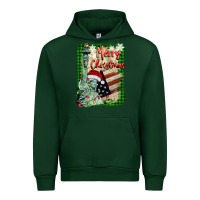 Forest Green merry christmas  statue of liberty Urban Hoodie - BarkalooDesign