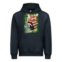 Navy merry christmas  statue of liberty Urban Hoodie - BarkalooDesign