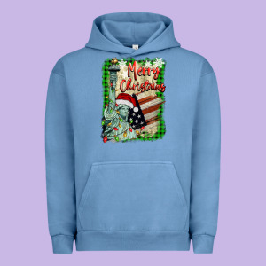 Merry Christmas  Statue Of Liberty Urban Hoodie Designed By Barkaloodesign