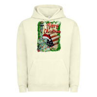 Pigment Pistachio merry christmas  statue of liberty Urban Hoodie - BarkalooDesign