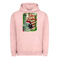 Pigment Salmon merry christmas  statue of liberty Urban Hoodie - BarkalooDesign