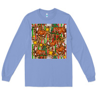 Colony Blue christmas leopard cow with gift boxes Long Sleeve Tee - FaDigitalArtStudio