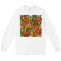 White christmas leopard cow with gift boxes Long Sleeve Tee - FaDigitalArtStudio