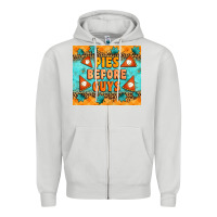 Dove Grey Pies Before Guys Zipper Hoodie - Artiststas