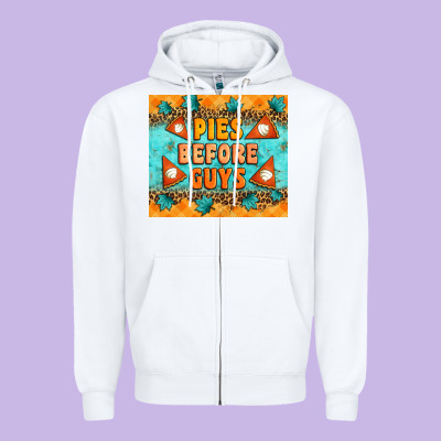 Pies Before Guys Zipper Hoodie Designed By Artiststas
