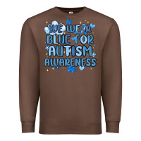 Chestnut we wear blue for autism awareness Premium Sweatshirt - MaliasSmallBusiness