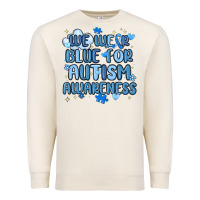 Sandshell we wear blue for autism awareness Premium Sweatshirt - MaliasSmallBusiness