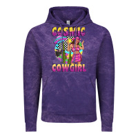 Cloud Purple cosmic cowgirl Vintage Hoodie - texasbilliewilder