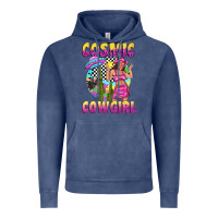 Vintage Denim cosmic cowgirl Vintage Hoodie - texasbilliewilder