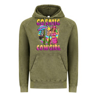 Vintage Olive cosmic cowgirl Vintage Hoodie - texasbilliewilder