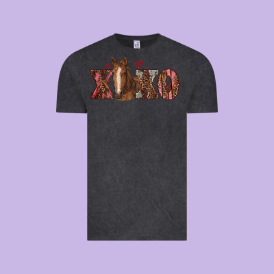 Xoxo Horse Vintage Tee Designed By Ranaportraitstore