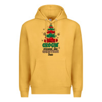 Mustard crocin around the christmas tree Premium Hoodie - MaliasSmallBusiness