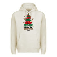 Oatmeal Heather crocin around the christmas tree Premium Hoodie - MaliasSmallBusiness