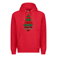 Red crocin around the christmas tree Premium Hoodie - MaliasSmallBusiness