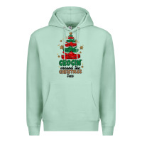 Seafoam crocin around the christmas tree Premium Hoodie - MaliasSmallBusiness