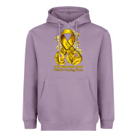 Lavender they never fight alone yellow ribbon with boxing g Heavyweight Hoodie - NancyCooperArtShop
