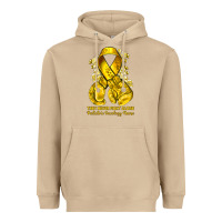 Mushroom they never fight alone yellow ribbon with boxing g Heavyweight Hoodie - NancyCooperArtShop