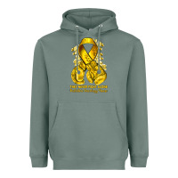 Sage they never fight alone yellow ribbon with boxing g Heavyweight Hoodie - NancyCooperArtShop