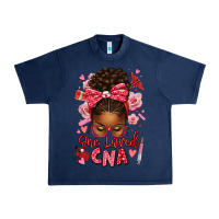 Navy one loved cna afro messy bun Urban Heavy Tee - texasbilliewilder