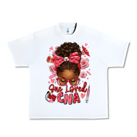 White one loved cna afro messy bun Urban Heavy Tee - texasbilliewilder