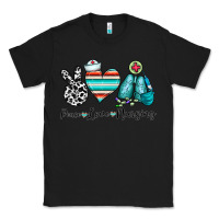 Black peace love nursing Classic Tee - CowhideDigitalArt