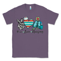 Lavender peace love nursing Classic Tee - CowhideDigitalArt