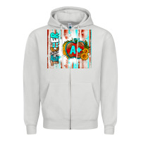 Dove Grey teacher a+ tumbler Zipper Hoodie - BundleAndBundleShop