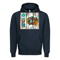Navy teacher a+ tumbler Zipper Hoodie - BundleAndBundleShop