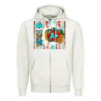 Oatmeal Heather teacher a+ tumbler Zipper Hoodie - BundleAndBundleShop