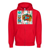 Red teacher a+ tumbler Zipper Hoodie - BundleAndBundleShop