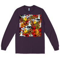 Plum christmas leopard duck Long Sleeve Tee - FaDigitalArtStudio