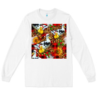 White christmas leopard duck Long Sleeve Tee - FaDigitalArtStudio