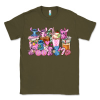 Army Green stitch and lilo pink christmas coffee cups Classic Tee - AdoDesignShop