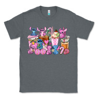 Charcoal Heather stitch and lilo pink christmas coffee cups Classic Tee - AdoDesignShop