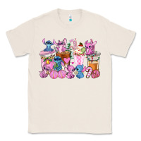 Natural stitch and lilo pink christmas coffee cups Classic Tee - AdoDesignShop