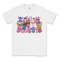 White stitch and lilo pink christmas coffee cups Classic Tee - AdoDesignShop