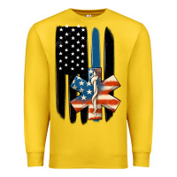Lemon ems american flag Premium Sweatshirt - MaliasSmallBusiness