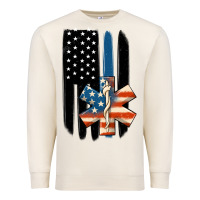 Sandshell ems american flag Premium Sweatshirt - MaliasSmallBusiness