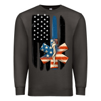 Smoke ems american flag Premium Sweatshirt - MaliasSmallBusiness