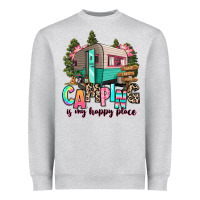Heather Grey camping is my happy place Heavyweight Sweatshirt - RanaPortraitStore